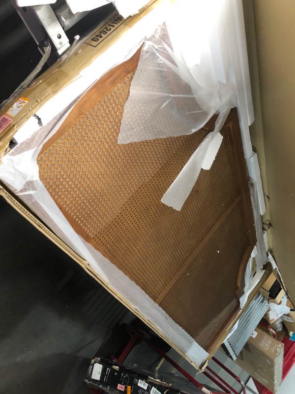 Photo 1 of ***USED - MISSING HARDWARE***
Baxton Studio Mid-Century Headboard, King, Walnut Brown, 78.10" W x 0.80" Thick x 50.00"-60.00" H