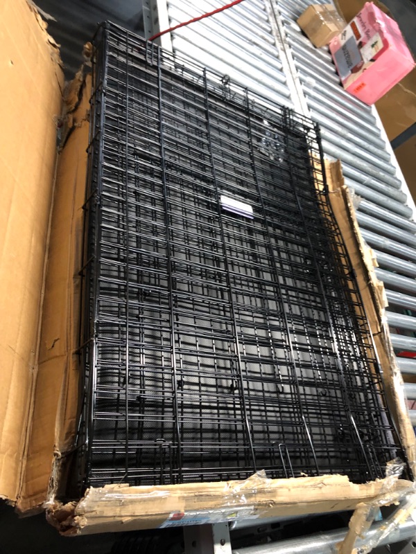 Photo 6 of ***USED - MAJOR DAMAGE - SEE PICTURES - UNABLE TO VERIFY FUNCTIONALITY***
Midwest  Icrate Single Door Folding Dog Crate, Large, 42"L x 28"W x 30"H