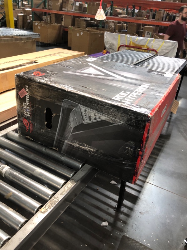 Photo 1 of **scuffed on front** ASUS ROG Hyperion GR701 EATX Full-Tower Computer case with semi-Open Structure, Tool-Free Side Panels, Supports up to 2 x 420mm radiators, Built-in Graphics Card Holder,2X Front Panel Type-C