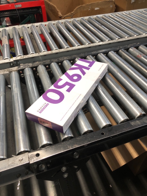 Photo 1 of EWEADN TK950 Typewriter Keyboard Wireless Mechanical Keyboard, 104 Keys Aesthetic Typewriter Keyboard with White Backlit, Anti-Ghosting, Blue Switch Bluetooth/2.4GHz/USB-C Wired Cute keyboard-Blue