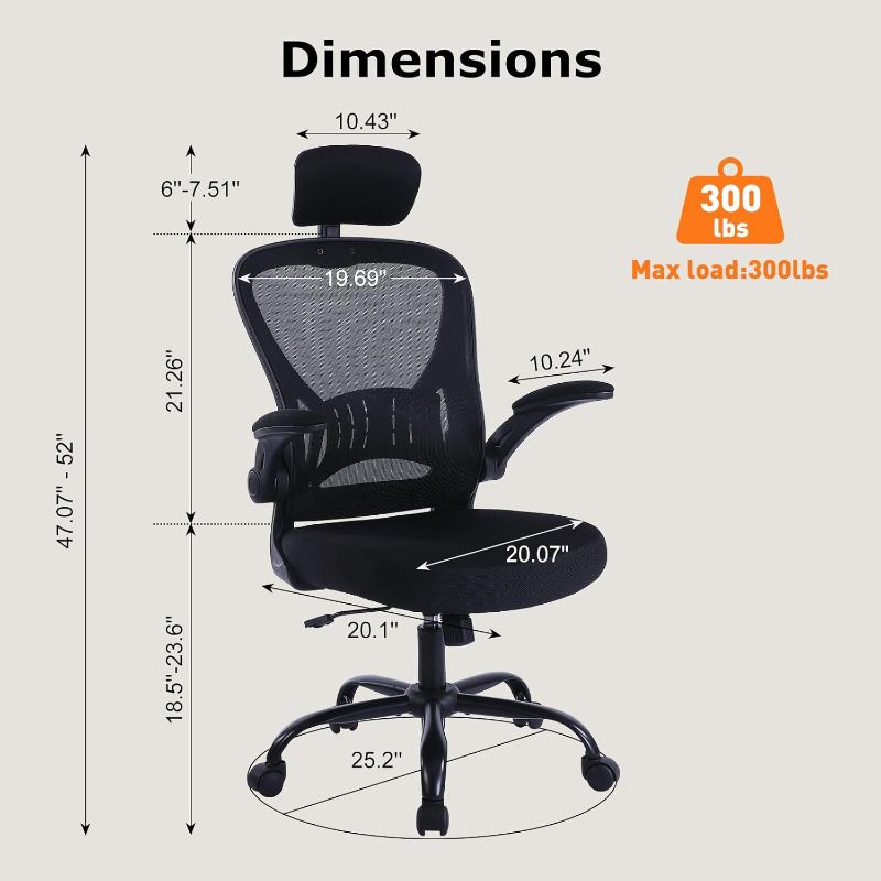 Photo 1 of ***STOCK PHOTO REFERENCE ONLY*** Ergonomic office chair Black