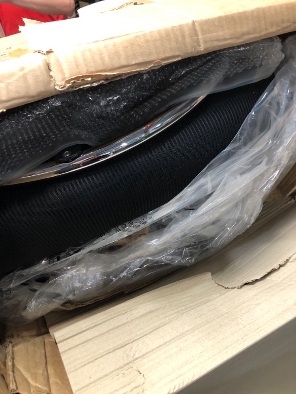 Photo 1 of HYLONE Drafting Chair Tall Office Chair, High Ergonomic Standing Desk Computer Stools with Rubber Wheels, Flip-up Armrests, Adjustable Height and Foot-Ring, Comfortable Mesh Fabric, Black