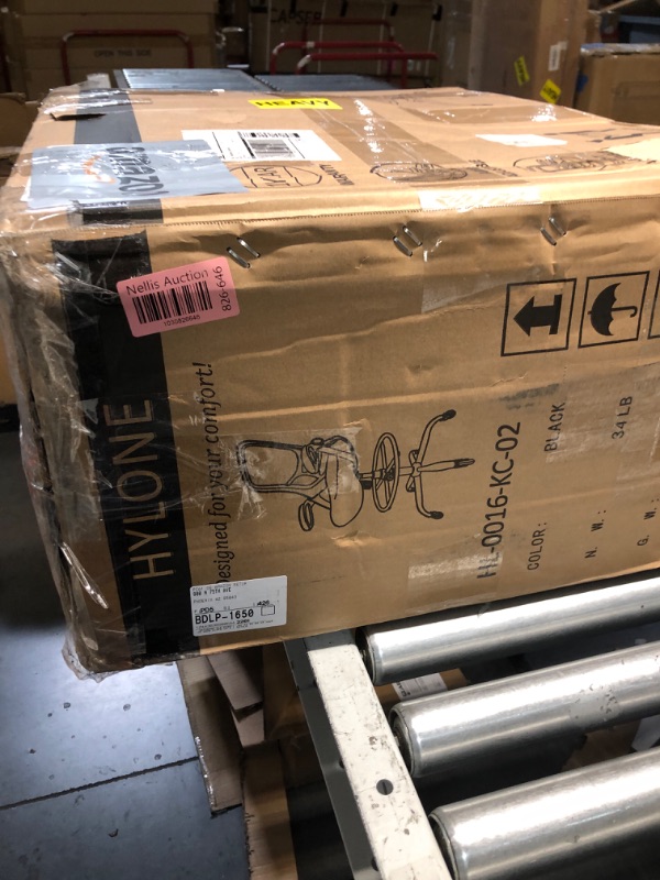 Photo 1 of HYLONE Drafting Chair Tall Office Chair, High Ergonomic Standing Desk Computer Stools with Rubber Wheels, Flip-up Armrests, Adjustable Height and Foot-Ring, Comfortable Mesh Fabric, Black