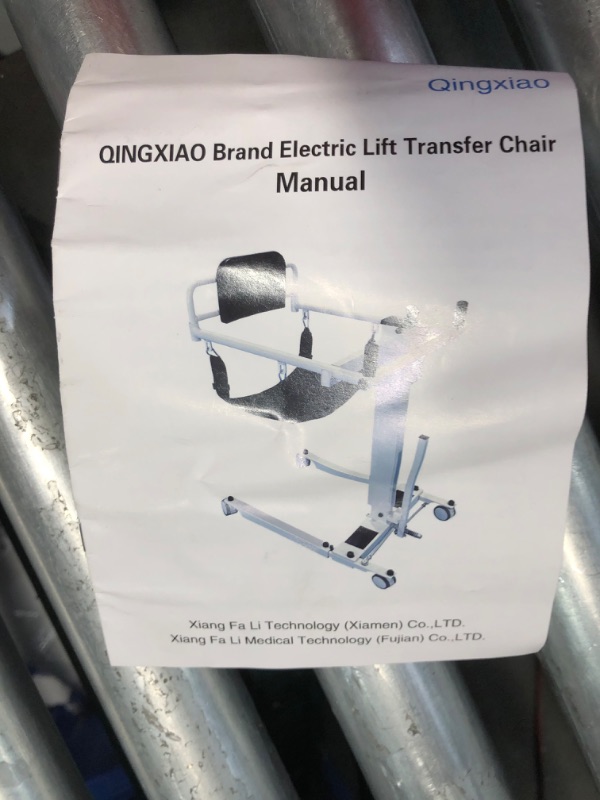 Photo 1 of ***USED - DAMAGED - BENT - LIKELY MISSING PARTS - SEE PICTURES***
Electric Patient Lift Transfer Chair, Portable Patient Lift for Home Foldable Wheelchair Lift for car, Wheelchair to car Transfer Devices with 2 seat Cushion (Electric Patient Lift Transfer