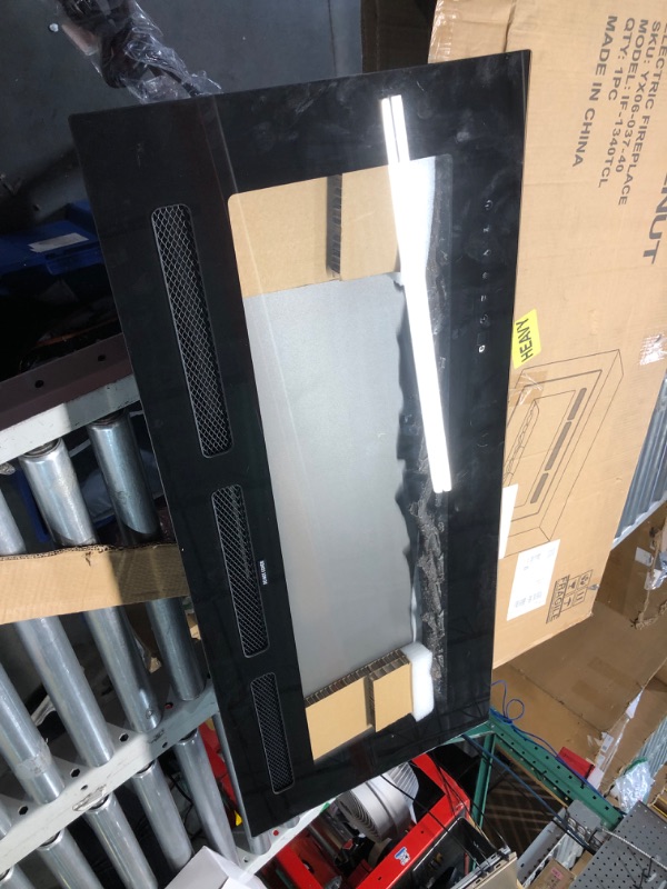 Photo 1 of ***USED - POWERS ON - UNABLE TO TEST FURTHER - MISSING REMOTE - SEE PICTURES***
BETELNUT 40" Electric Fireplace Wall Mounted and Recessed with Remote Control, 750/1500W Ultra-Thin Wall Fireplace Heater W/Timer Adjustable Flame Color and Brightness, Log Se