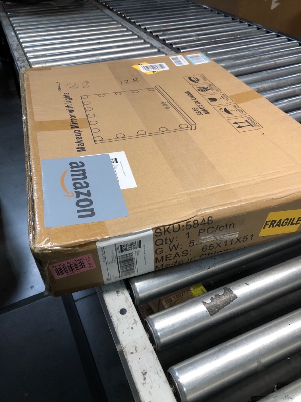 Photo 1 of ***FACTORY SEALED*** Ratsamee Hollywood Vanity Mirror with Lights, 15 Led Bulbs?3 Color Lights?Make Up Lighted Mirror, Aluminum Metal Frame,USB Charging Port?23" x 18"?