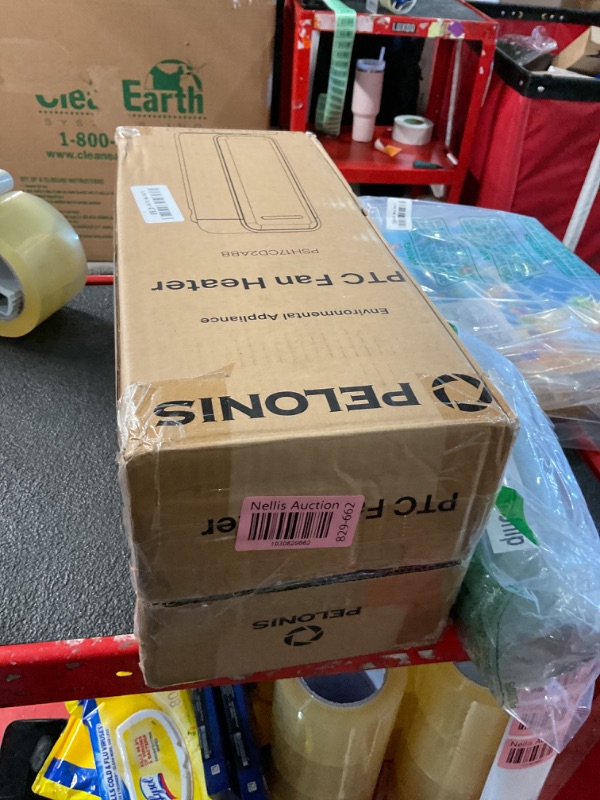 Photo 1 of PELONIS Space Heater Indoor with 75° Oscillation & Remote, 16 Inch Portable Heater with Thermostat & 12H Timer, Electric Room Heater with Eco, Ceramic Desk Heater for Bedroom Home Office, 1500W