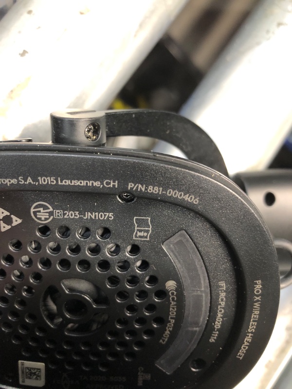 Photo 6 of **DIRTY, TURNS ON, EAR PADS NEED TO BE REATTACHED, MISSING CORD** Logitech G Pro X Wired Gaming Headset: Blue VO!CE Detachable Boom Mic, DTS 7.1, 50 mm Drivers, USB/3.5mm Aux, Spare Memory Foam Ear Pads, USB DAC & Bag Included, for PC, Xbox, PS5, PS4 - Bl