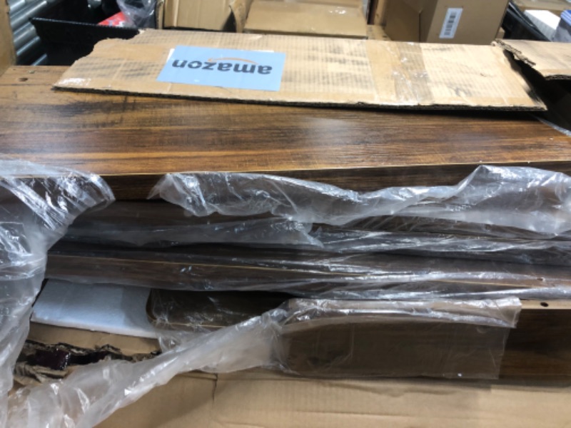 Photo 1 of LITTLE TREE 55-Inch Dining Table with Benches, Dining Table Set for 4-6 People, Farmhouse Kitchen Table Set with Large Tabletop, Rectangular Dining Room Table Set for Living Room, Kitchen, Dining Room