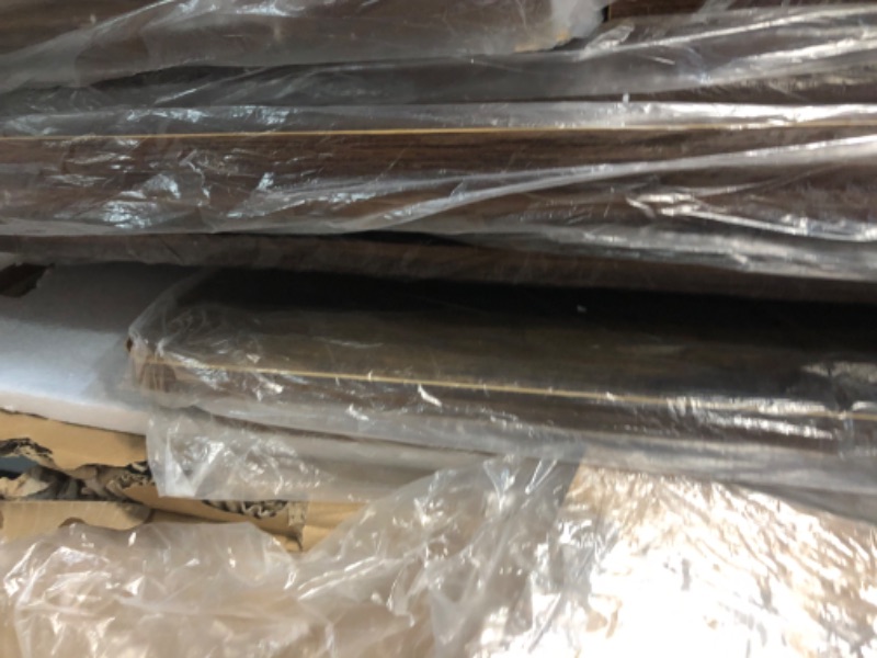 Photo 1 of LITTLE TREE 55-Inch Dining Table with Benches, Dining Table Set for 4-6 People, Farmhouse Kitchen Table Set with Large Tabletop, Rectangular Dining Room Table Set for Living Room, Kitchen, Dining Room