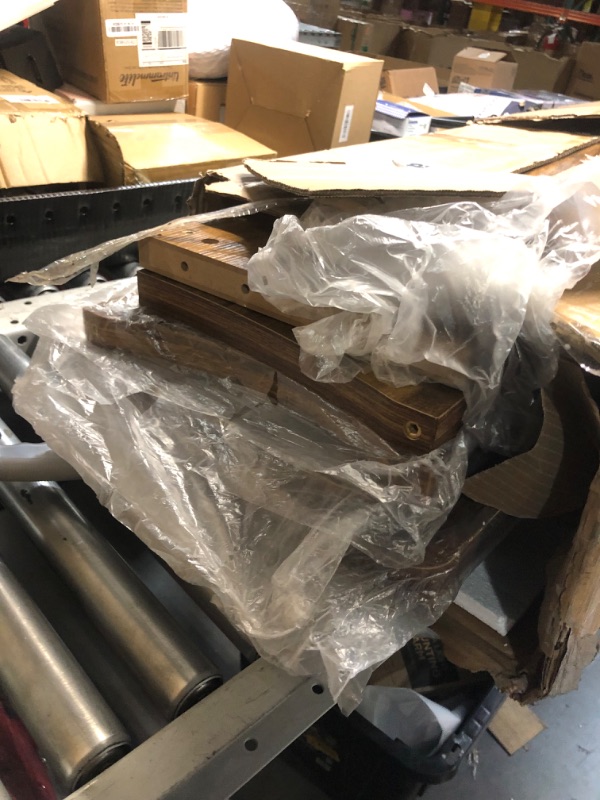 Photo 1 of LITTLE TREE 55-Inch Dining Table with Benches, Dining Table Set for 4-6 People, Farmhouse Kitchen Table Set with Large Tabletop, Rectangular Dining Room Table Set for Living Room, Kitchen, Dining Room