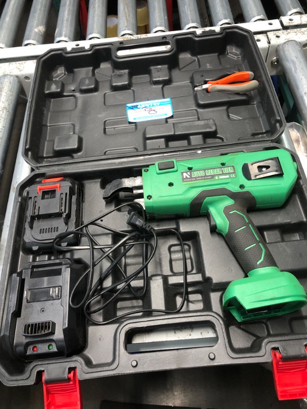 Photo 3 of **BATTERY DOESN'T SEEM TO WORK, NEEDS NEW ONE, UNABLE TO TEST** NEWTRY Cordless Rebar Tie Automatic Rebar Tying Gun Portable Steel Tie Tool with 2pcs 2000mAh Rechargeable Batteries for ?0.3"-1.33" Rebar