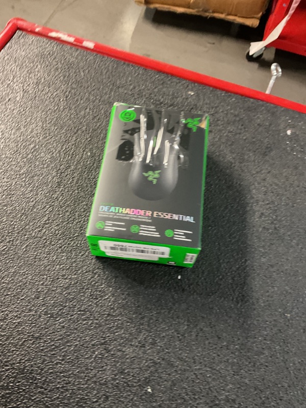 Photo 1 of Razer DeathAdder Essential Gaming Mouse: 6400 DPI Optical Sensor - 5 Programmable Buttons - Mechanical Switches - Rubber Side Grips - Classic Black