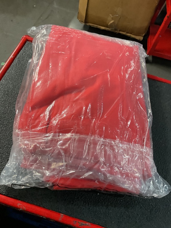 Photo 1 of Shappy Christmas Tree Storage Bag Xmas Tree Cover Upright Tree Dust Proof Bag with Zipper & Drawstring for Xmas Tree Dust-Proof Bag Christmas Fully Decorated Artificial Trees Cover (Red,9 x 6 Feet)