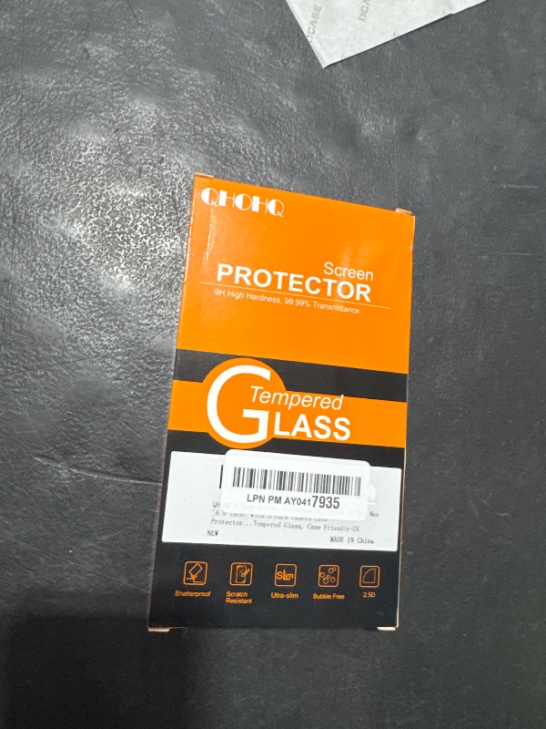 Photo 1 of QHOHQ for iPhone 16 Pro Max Screen Protector with Camera Lens Protector, [Military Grade Shatterproof], Top 9H+ Tempered Glass, Full Edge Coverage, Ultra Durable, with Installation Tool [3+3 Pack]