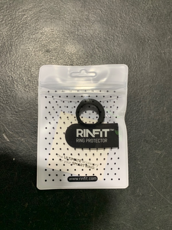 Photo 2 of Rinfit Silicone Ring Protector Compatible with Oura Ring - Smart Ring Cover - StyleFit U.S. Design Patent - Black, Size 8