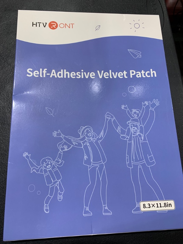 Photo 2 of HTVRONT Velvet Repair Patch, 10 Sheets 8.3×11.8in Velvet Couch Patch Repair Fabric, Fabric Patches Self Adhesive for Furniture, Sofas, Car Seats and Pillow(Grey)