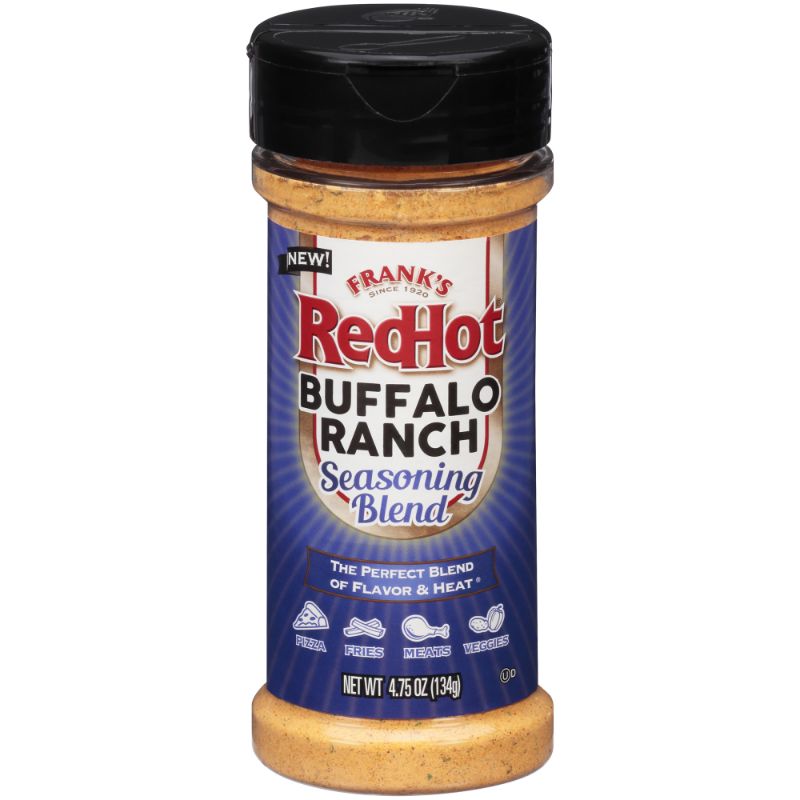 Photo 1 of Frank S RedHot Kosher Buffalo Ranch Seasoning Blend 4.75 Oz Bottle 2 PK