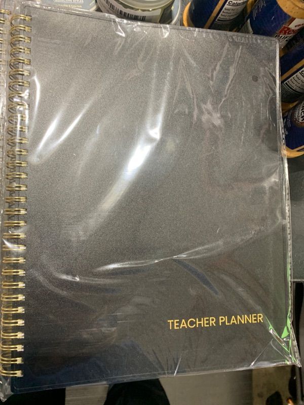 Photo 2 of SUNEE Teacher Planner 2024-2025 Academic Year, Lite Lesson Planner Book 8.5"x11" Daily Weekly and Monthly Organizers, Jul 2024 - Jun 2025 Plan Book with Pocket Folder, Color Tabs, Black