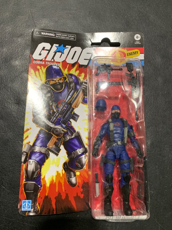 Photo 2 of G.I. Joe Classified Series Retro Cardback Cobra Trooper, Collectible 6 Inch Action Figure with 9 Accessories