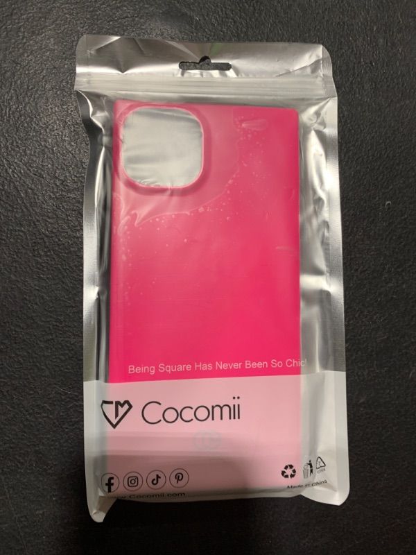 Photo 2 of Cocomii - Rectangle Case Compatible with iPhone 15 Plus - Compatible with MagSafe - Electrifying Neons Protective Phone Case for Women with Solid Colors Shockproof & Scratch Resistant - Neon Pink