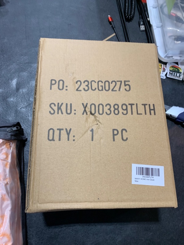 Photo 1 of NIKKY HOME Vintage Table Clock, Table Clock Battery Operated Rustic Design Shelf Clock Rustic Mantel Clock Non-Ticking, Metal Frame with Antique Gold Finish