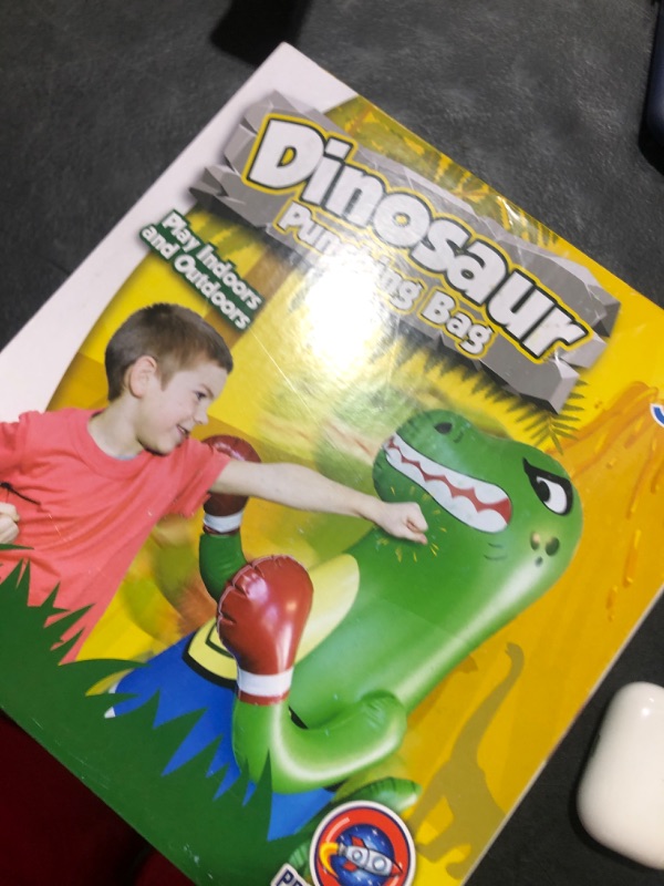 Photo 1 of Inflatable Punching Bag for Kids - Bop Bag Inflatable Punching Toy - Inflatable Dinosaur with Instant Bounce Back Movement - Bottom Space Can Use Both Sand and Water (47” Height)