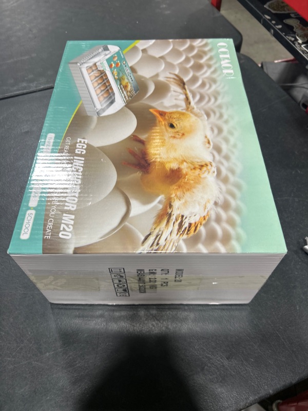 Photo 1 of Automatic Digital Incubator, 20 Eggs Natural Incubation Simulator, Auto Egg Rolling and Water Fulfilling, 24H Temperature Control, with LED Egg Candler, Easy Newcomer Poultry Incubation