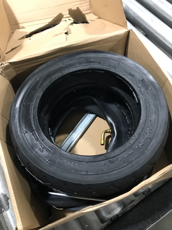 Photo 2 of Cooryda 10x2.125 Tire and Inner Tube,10x2.125 Inner Tube for Electric Scooter Tire Replacement Wheels with 0° Valve Stem for 10inch Tires with 6inch Rims(2 inner+2 outer)