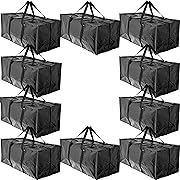 Photo 1 of 12Moving Bags, Heavy Duty Extra Large Stronger Handles Wrap Around bag Storage Totes Zippered Reusable Moving Supplies Clothes Attic Sports Garage Travel College