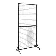 Photo 1 of Blasinc 3-Pack 2'x5.5' Ft Gridwall Panel Display Stand Heavy Movable Floorstanding Grid Wall Panels Retail Display Rack Craft Show Wire Grid Wall with T-Base 1-Pack Black