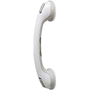 Photo 1 of Safe-er-Grip Changing Lifestyles Suction Cup Grab Bars For Bathtubs & Showers; Safety Bathroom Assist Handle, White & Grey, 16 Inches
