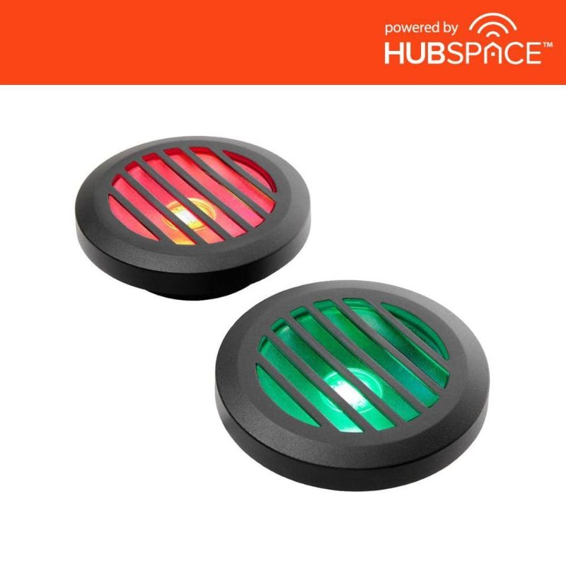 Photo 1 of Low Voltage Black Hardwired Color Changing Integrated LED Weather Resistant InGround Well Light Powered by Hubspace
