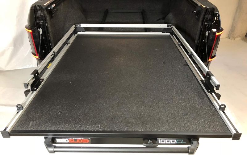 Photo 1 of Bedslide 1000 Classic Sliding Truck Bed Organizer, 71 x 42-Inch, Capacity 1000 lbs, Truck Bed Storage Drawer, Silver