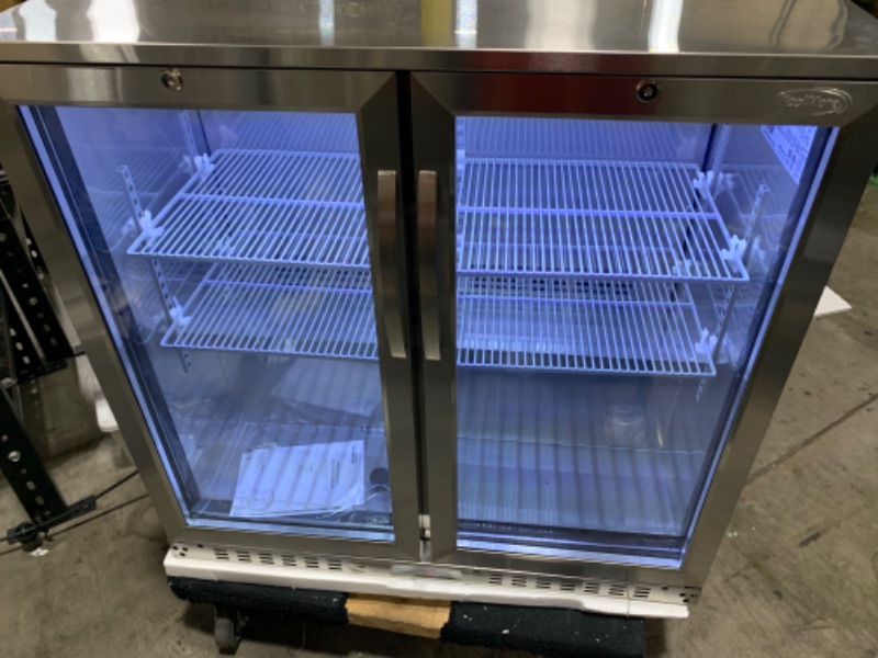 Photo 1 of KoolMore BC-2DSW-SS Refrigerator, Double Door, Stainless Steel, 7.4cubic_feet