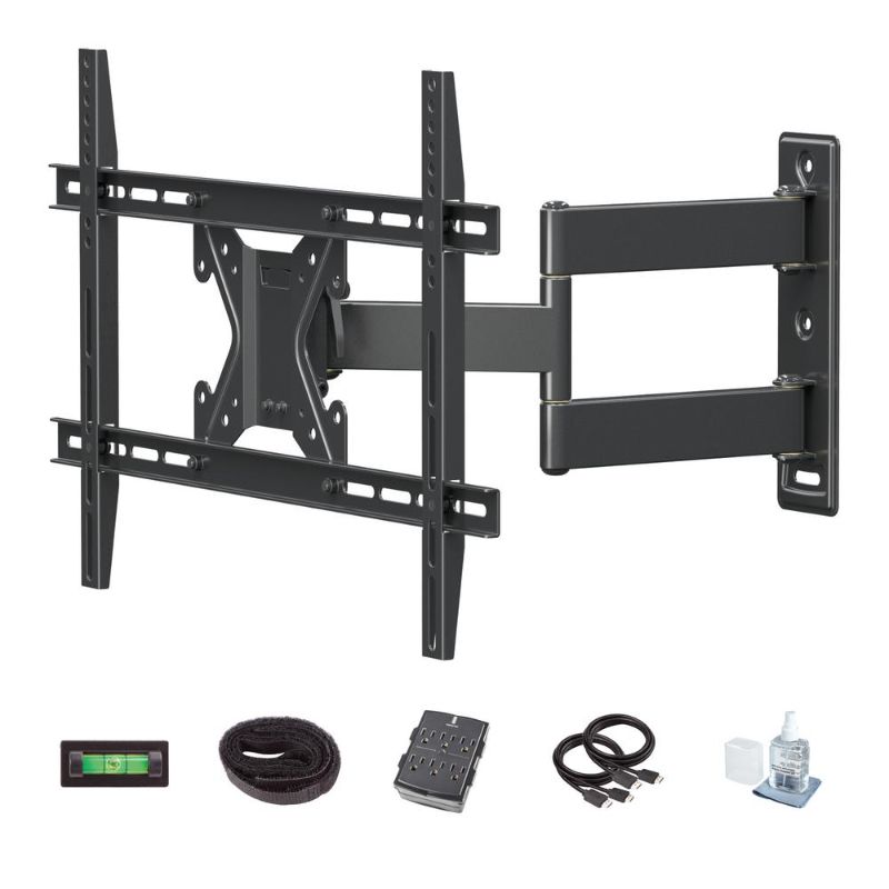 Photo 1 of Commercial Electric 26 in. to 70 in. Full Motion TV Wall Mount Kit for TVs, Black
