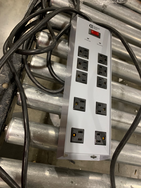 Photo 2 of 15 ft. 10-Outlet All Metal Surge Protector
