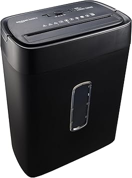 Photo 1 of Amazon Basics Cross Cut Paper and Credit Card Shredder, Black
