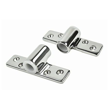 Photo 1 of Marine City 316 Stainless-Steel 1/2 Inches Shank Side Mount Rowlock/Oarlock Socket 2 per Pack
