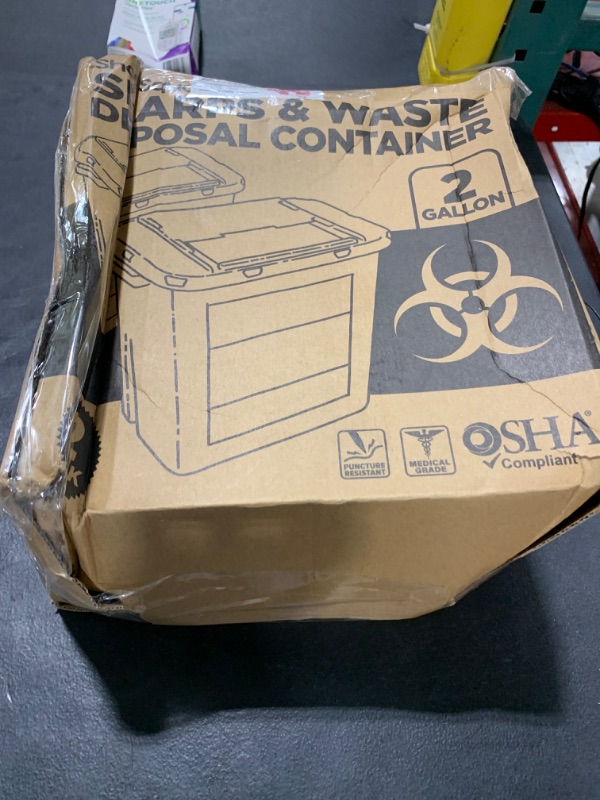 Sharps Container 2 Gallon (2Pack) Sharps Containers for Home Use