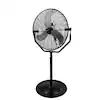 Photo 1 of 30 in. 3-Speeds High Velocity Tilting Pedestal Fan with Adjustable Height in Black


