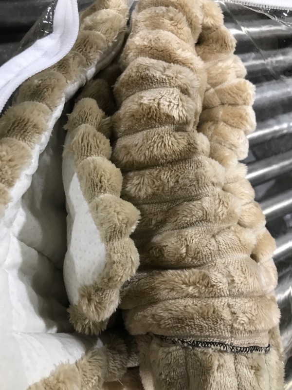 Photo 1 of LiveGo Fuzzy Couch Covers for Pets, Couch Protector for Dogs Garden Chic Cotton Protective Couch Cover, Pet Mat Bed Couch Cover (Milky Coffee, 70x210 cm/27.6x82.7 in)