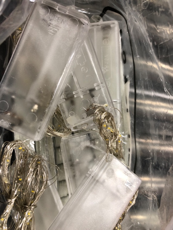 Photo 1 of SmoothNovelty 6 Pack White Papel Picado Banner with LED Fairy String Light 12 Flags Per Banner Felt White Mexican Banners for Weddings Birthdays Papel Picado White Mexican Themed Party Decor