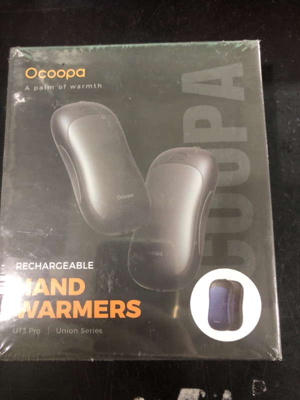 Photo 2 of OCOOPA UT3 PRO Hand Warmers Rechargeable 2 Pack, Magnetic Double-Sided Heating with Larger Surface, Long Lasting Warmth Up to 9 Hours, 4 Heat Levels, Max 136?, Men Tech Gift for Hunting,Camping