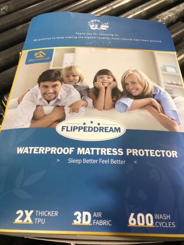 Photo 3 of Flippeddream 3D Air Fiber Mattress Protector Split King Size (39" x 80" 2 pcs): 100% Waterproof, Cooling Experience Unrivaled Comfort Perfect for Every Family