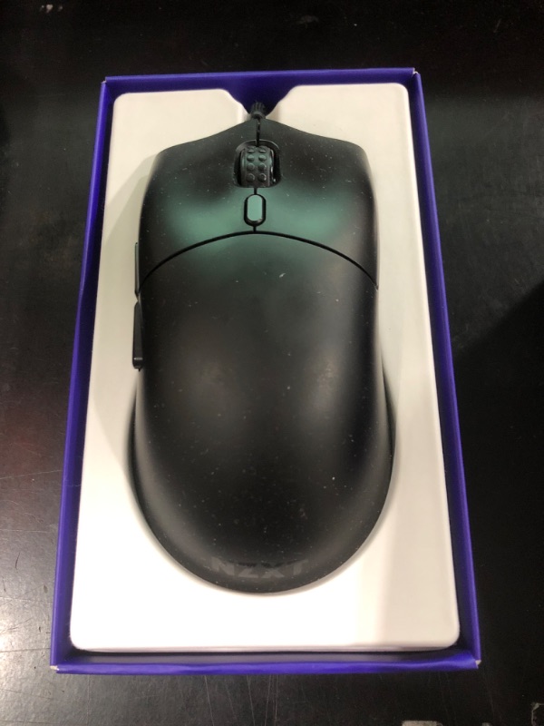 Photo 2 of NZXT Lift 2 Symm, Lightweight Symmetrical Wired Gaming Mouse, Lightweight 58 g Design, 8K Polling Rate, Optical Switches, 26K DPI Optical Sensor, 100% PTFE Feet, Black