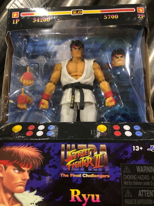 Photo 3 of Jada Toys Street Fighter II 6" Ryu Action Figure, Toys for Kids and Adults