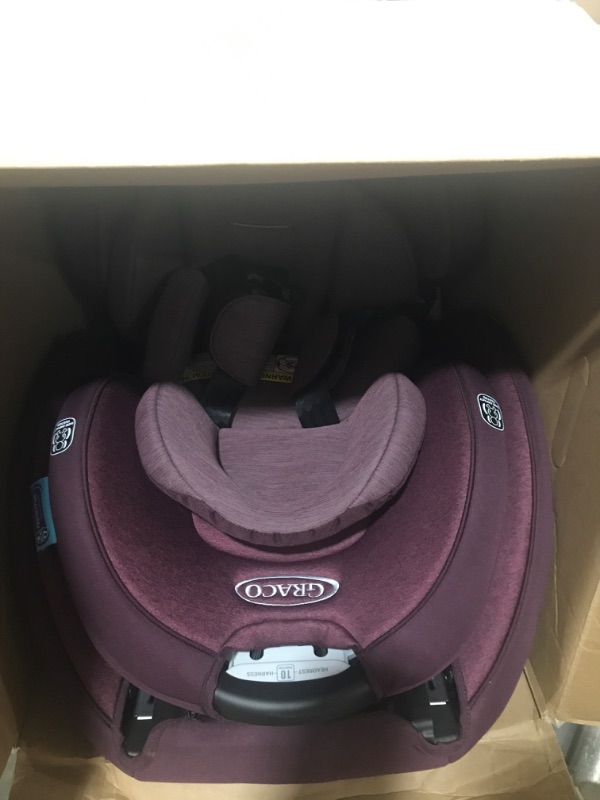 Photo 2 of Graco Turn2Me 3-in-1 Convertible Car Seat, London, featuring Headrest and Harness Adjust, Easy Installation and Steel Reinforced Frame