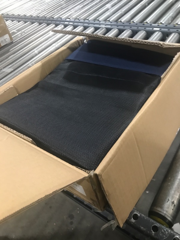 Photo 2 of PRAISUN Outdoor Dog Bed, XL Dog Cot, Elevated Dog Bed, Pet Bed with Oxford Fabric, Textilene Mesh, Carrying Bag, Cooling, for Indoors, Outdoors, Beach, Navy Blue