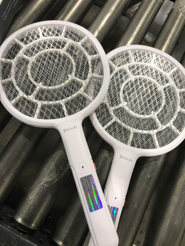 Photo 2 of YsChois®, Electric Fly Swatter 2 Packs- Bug Zapper Racket with Powerful Grid - Easy to Use, Lightweight - Indoor & Outdoor Use - Empirical Use Tips (Included) - AA Battery Required(Not Included)